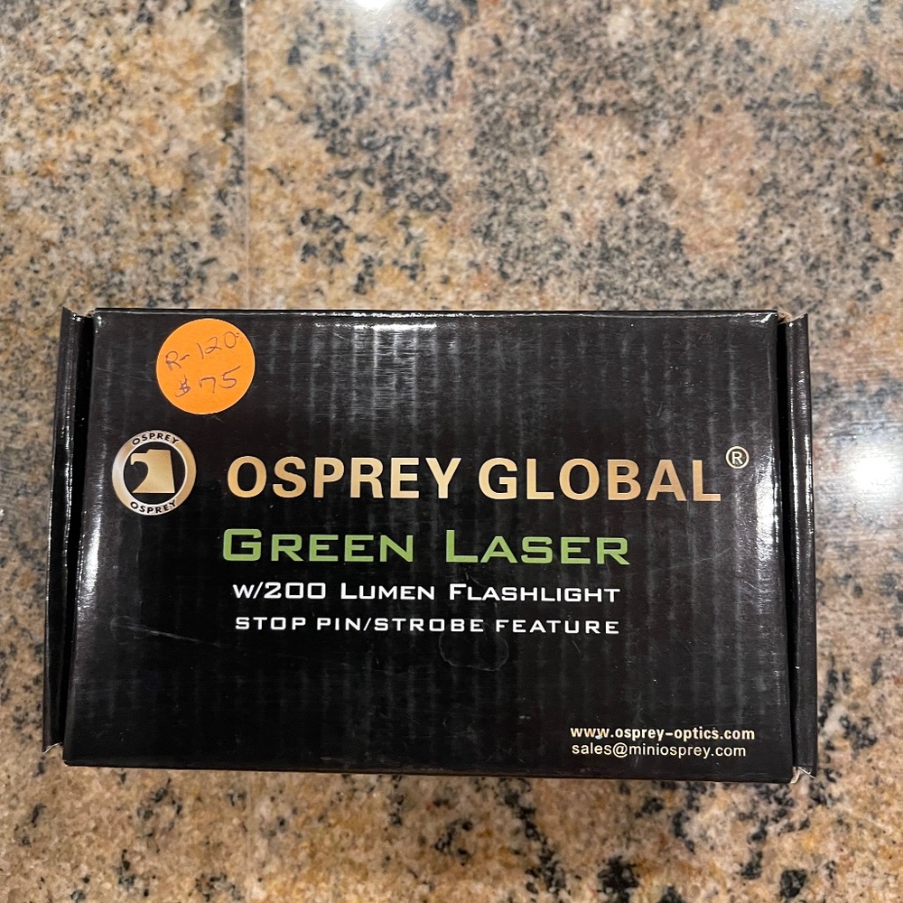 Osprey Global Green Laser w/200 Lumen Flashlight